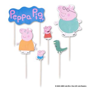 12 Dr. Oetker Peppa Pig verjaardagstaartdecoraties