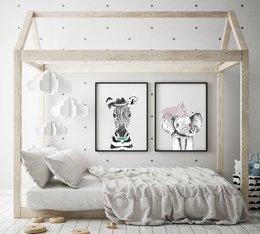 Elephant Nursery Poster Hat