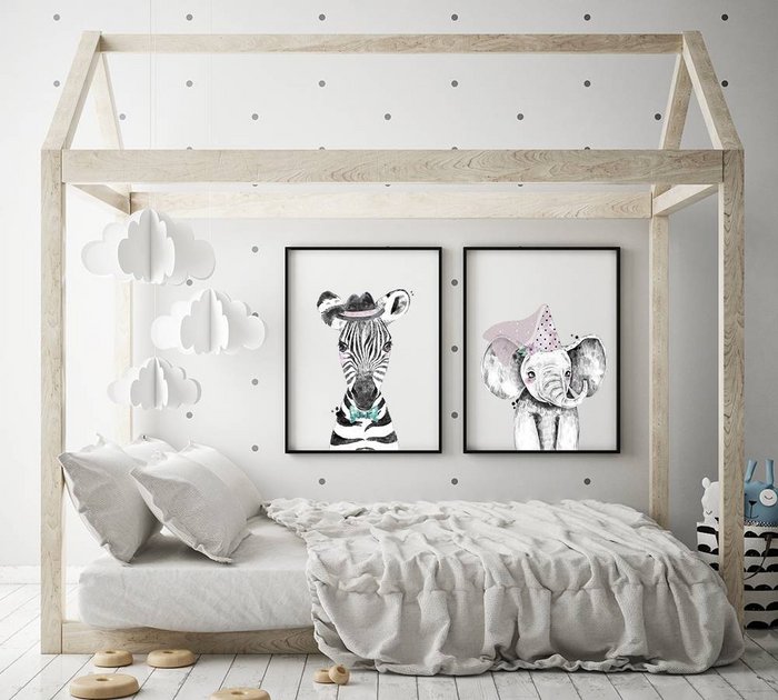 Olifant Kinderkamerposter Hoedje