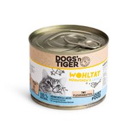 Dogs’n Tiger Adult Premium Cat Food, Wohltat, Wet Food, Grain-Free, Chicken & Salmon