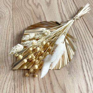 Droogbloemen Taarttopper - Goud