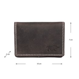Cartera Mujer Mini Buffalo Leather - Cartera Mujer Extra Pequeña En 3 Colores Buffalo Leather