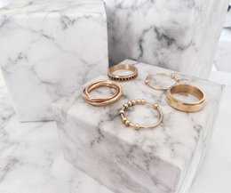R1067 Rolling Anxiety Fidget Ring Rose Gold Stålfarve