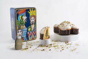 Colomba I Moori to the Sicilian pistachio - Artistic tin I Moori