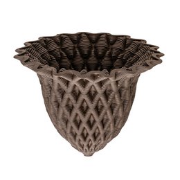Plan B Positivo sort - den 3D-printede selvvandende terracotta potte.