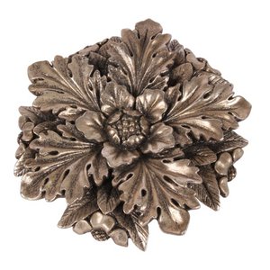 Deco Wandplaquette 25,5 cm - Zilver - Hars