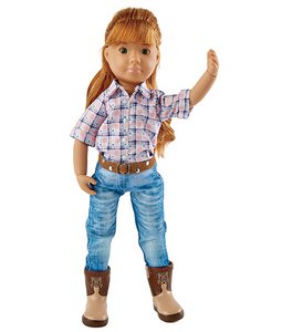 Chloe reitet Cowgirl