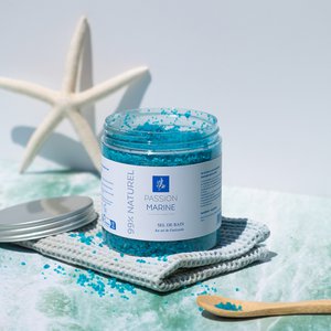 BLUE BATH SALT WITH GUERANDE SALT 500G