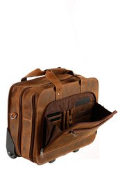 Vintage business trolley læder 1549-25