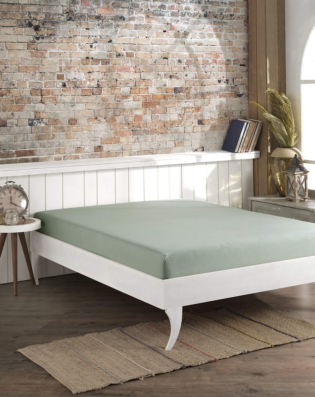 Double Fitted Sheet - 100% Cotton - 135x200cm
