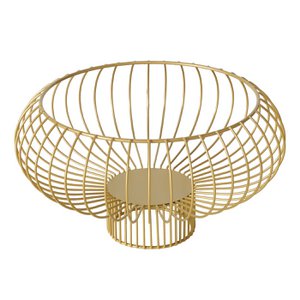 Obstschale – Aufbewahrungskorb Gold – Ø27 x H15 cm