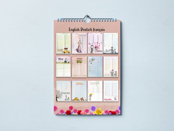 Birthday Calendar Little Dutch Girl