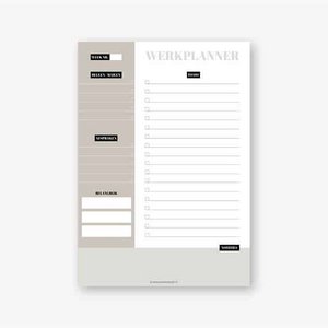 Werkplanner A5