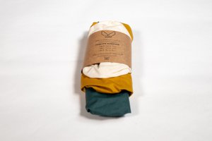 Set mit 3 Schalendeckel - Grüne Sauge / Gelber Senf