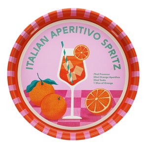 Rond metalen dienblad - Aperitivo Spritz