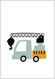 Poster takelwagen A4
