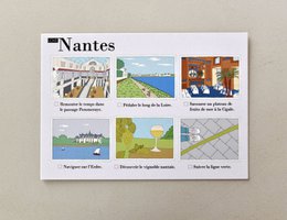 Illustrerede postkort Nantes