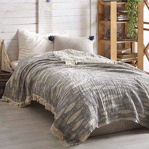 BOHORIA® Musselin daily blanket "Finni obsidian"