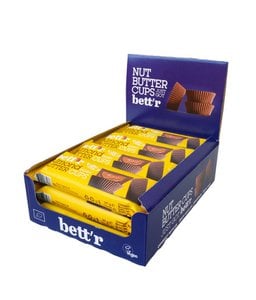 Nut Butter Cups with Almond Cream 3x13g, Full Box 12x39g, organic, Bett’r
