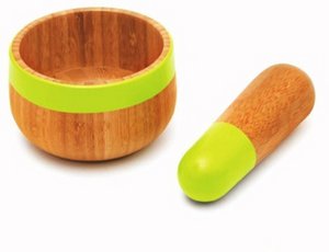 Pebbly - auger with pestle - Green