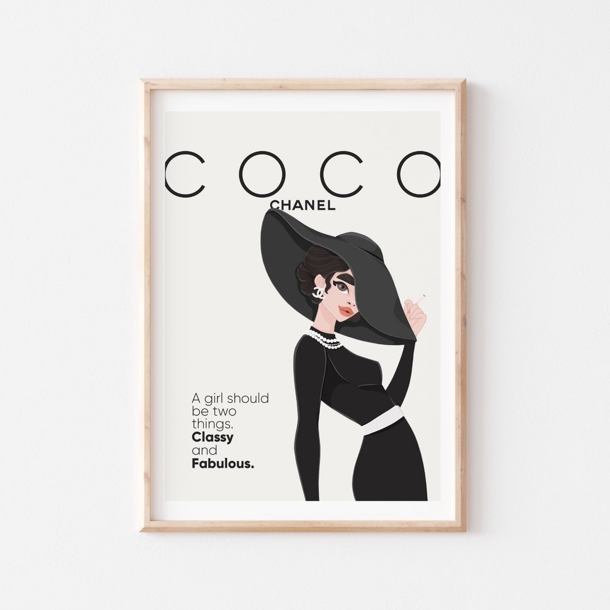 Coco Chanel - Wall Art (A4) Online Wholesale | Orderchamp