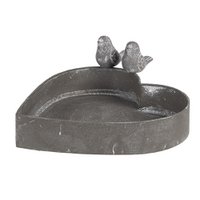Flowerpot Heart 19x17x7 cm Gray Metal Plant Holder