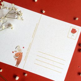 Capybara love Postcard (eco friendly)