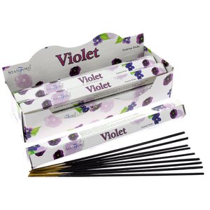 37104 Stamford Premium Hex Incense Sticks Violet