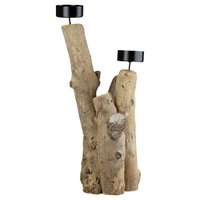 Theelichtkandelaar naturel H. 25 cm, VE 6