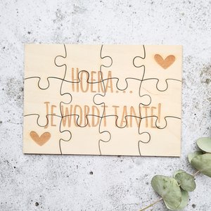 Pregnancy Announcement Wooden Puzzle | Hooray... You're going to be an aunt!