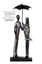 Sculpture "Umbrella" poly, antique silver