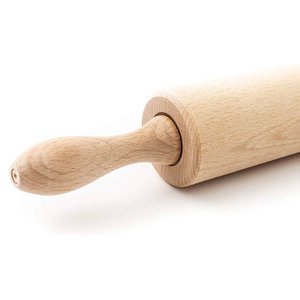Professional Wooden Classic Rolling Pin with Rotating Centre (44 x 5.5 cm)