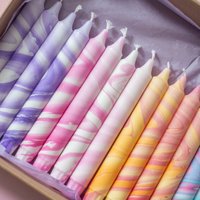 Spitzkerzen – Marmormischung