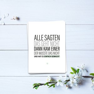 Iedereen zei dat dat niet werkt - ansichtkaart 10 set