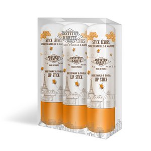 Trio of Shea Lip Sticks 3 x 4 g  Beeswax & Shea