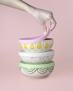 Tapas de Silicona Reutilizables Libre BPA Silicone Lid / 2 Tamaños