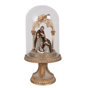 Stolp Kerstgroep 29 cm Goudkleurig Polyresin Kerstdecoratie