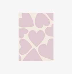 Handwritten postcard with a simple heart design, perfect for birthday wishes or heartfelt messages.