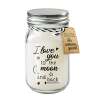 Black & White scented candles - To the moon and back