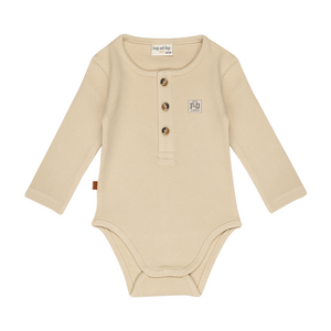 Waffle Romper All Collection LS Baby | Sand Shell