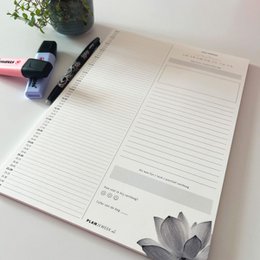 Prikkelarme A4 dagplanner 'Lotus' schrijfblok