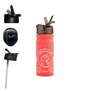 Stainless steel water bottle straw straw 400 ml