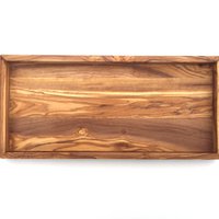 Rectangular shelf L. 37 cm Tray Top in olive wood
