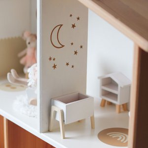 Dollhouse stickers mini open moon with wild stars