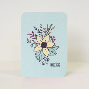 Postcard 'Dikke kus'