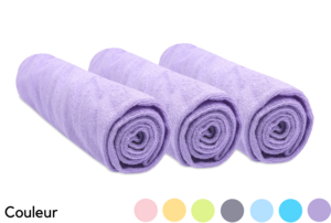 Set of 3 cotton terry changing mat covers 50x70 / 55x75 / 50x80