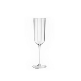 Tall, slender champagne glass with a narrow stem. Suitable for serving champagne or sparkling wine.