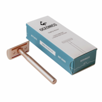 Safety Razor Rose Gold Round | zero waste | Plastic free shaving