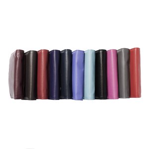 Ladies Wallet RFID In Cowhide Leather - Large Ladies Wallet Anti-Skimming With Double Flap