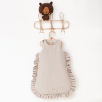 linen baby sleeping bag with frills, baby sleeping sack with frills summer 1 TOG, 1,5 TOG, 2.5 TOG